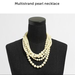 J.Crew Factory Multistrand Pearl Necklace. EUC.